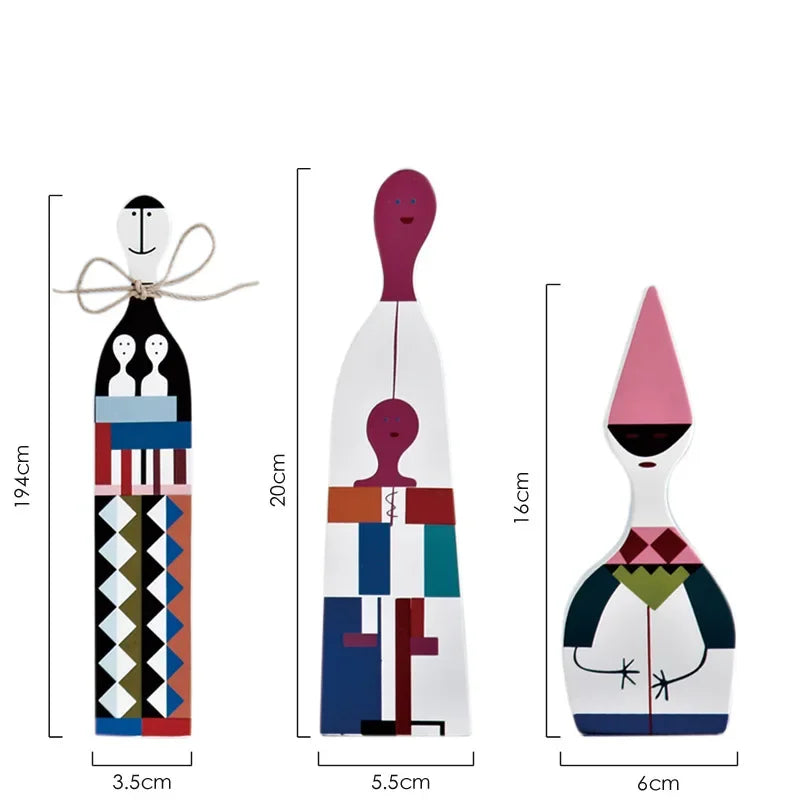 Book Nook Figurines Set Wooden Abstract Ideas Models Miniatures Decoration Living Room Home Decor Table Top Items Accessories